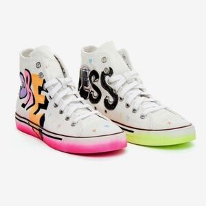 VETEMENTS Hardcore Happiness High Top Sneakers